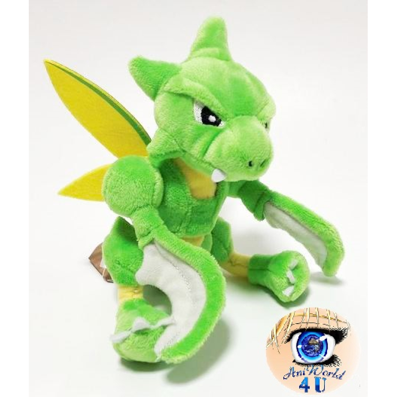 Officiële Pokemon center knuffel Pokemon fit Scyther 18cm (staand)